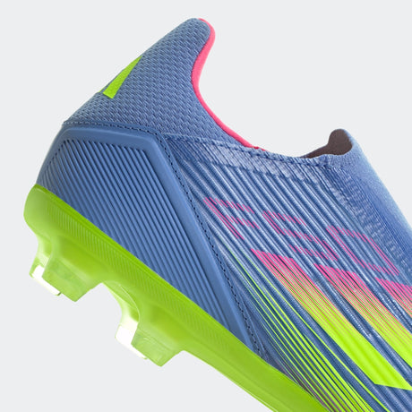 adidas F50 League Laceless Firm/Multi - Ground Boots Blue Fusion/Lucid Lemon/Lucid Pink - Best Buy Soccer
