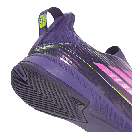 adidas F50 LEAGUE Laceless IN Youth Soccer Shoes - Purple/White/Lemon - Best Buy Soccer