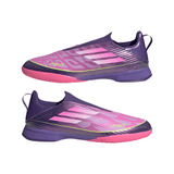 adidas F50 LEAGUE Laceless IN Youth Soccer Shoes - Purple/White/Lemon - Best Buy Soccer