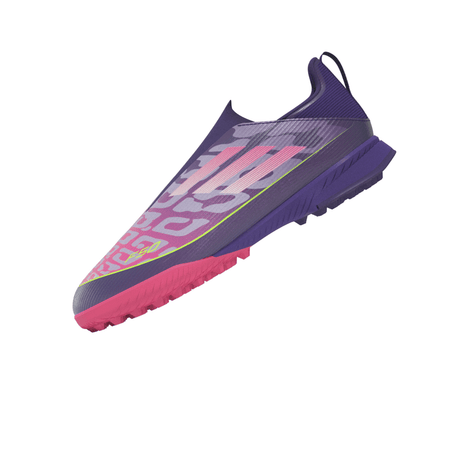 adidas F50 LEAGUE Laceless TF Youth Soccer Cleats - Purple/White/Lemon - Best Buy Soccer