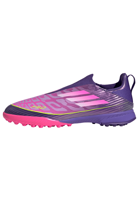 adidas F50 LEAGUE Laceless TF Youth Soccer Cleats - Purple/White/Lemon - Best Buy Soccer