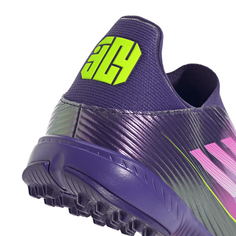 adidas F50 League LY Laceless TF Men's Soccer Cleats - Purple/White/Lemon - Best Buy Soccer