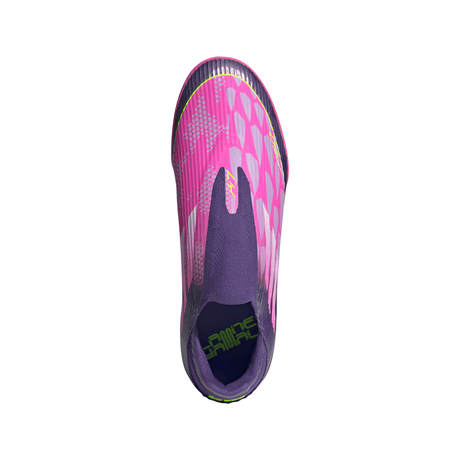 adidas F50 League LY Laceless TF Men's Soccer Cleats - Purple/White/Lemon - Best Buy Soccer