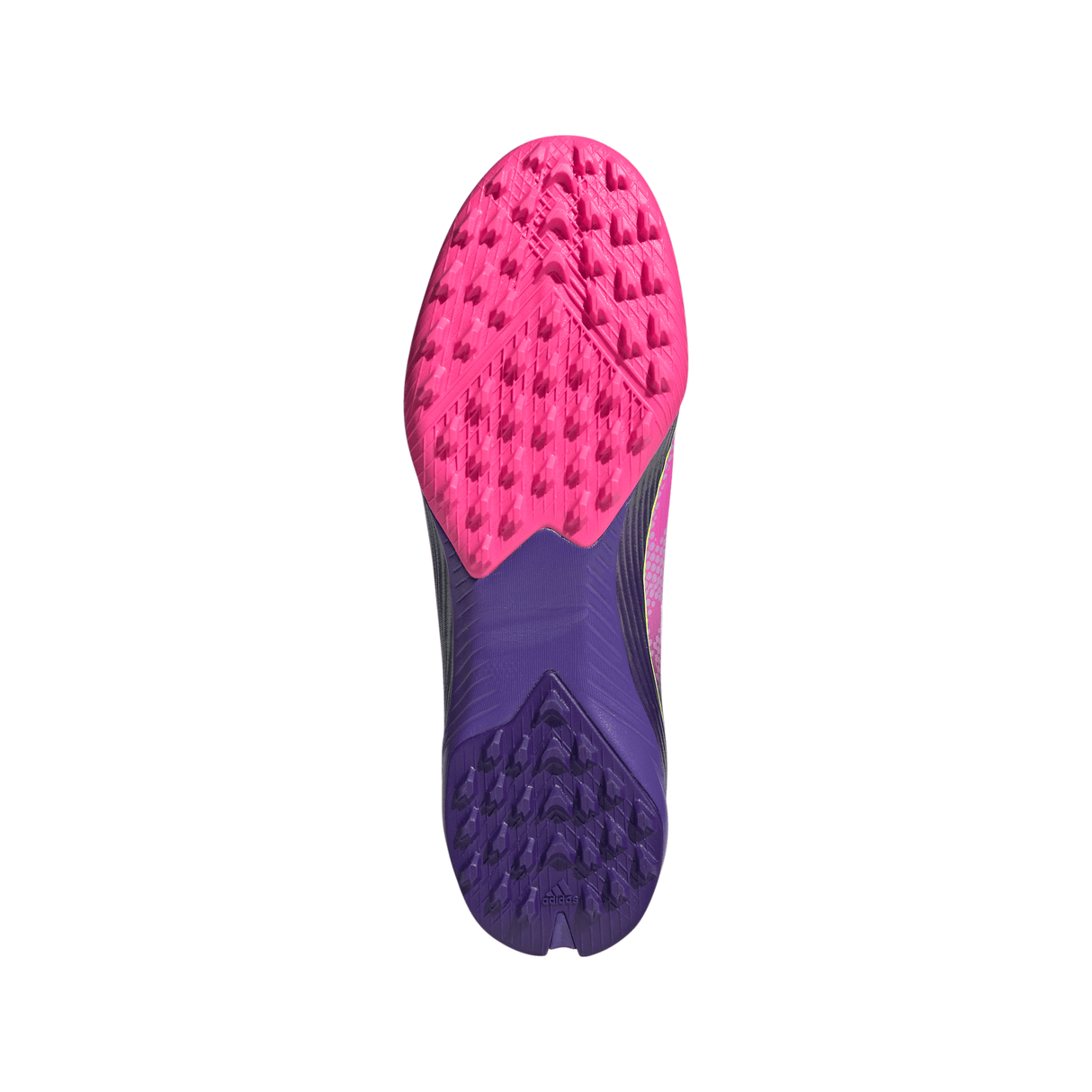 adidas F50 League LY Laceless TF Men's Soccer Cleats - Purple/White/Lemon - Best Buy Soccer
