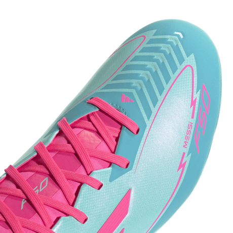 adidas F50 League Messi Firm/Multi - Ground Boots Flash Aqua/Lucid Pink/Lucid Cyan - Best Buy Soccer