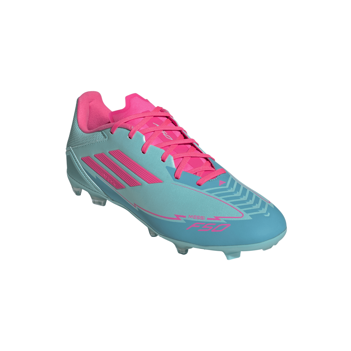 adidas F50 League Messi Firm/Multi - Ground Boots Flash Aqua/Lucid Pink/Lucid Cyan - Best Buy Soccer