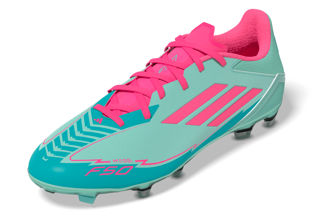 adidas F50 League Messi Firm/Multi - Ground Boots Flash Aqua/Lucid Pink/Lucid Cyan - Best Buy Soccer