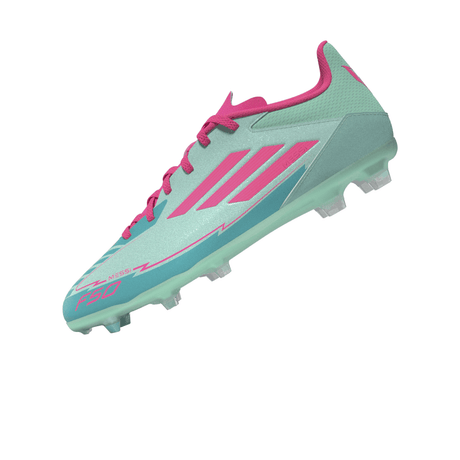adidas F50 League Messi Firm/Multi - Ground Boots Junior Flash Aqua/Lucid Pink/Lucid Cyan - Best Buy Soccer