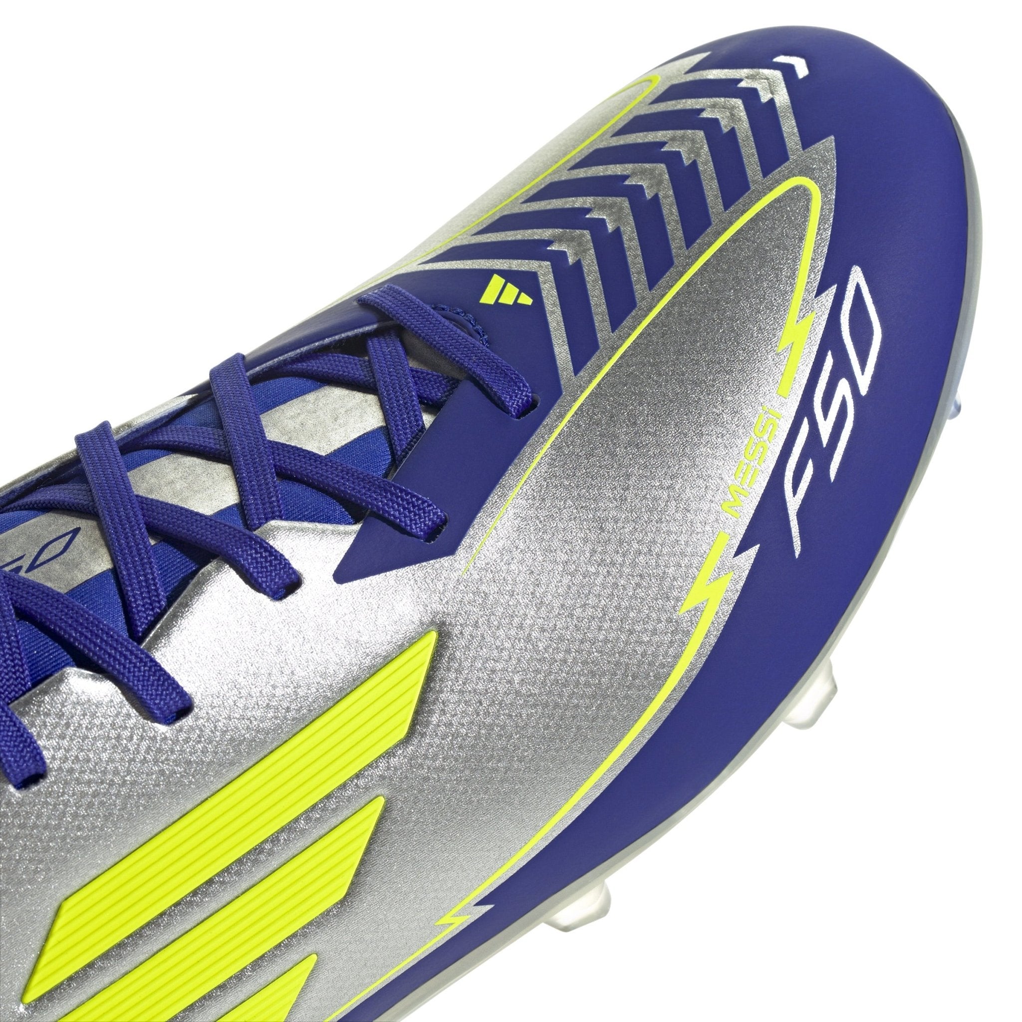 adidas F50 League Messi Firm/Multi - Ground Boots Silver/Yellow - Best Buy Soccer