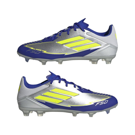 adidas F50 League Messi Firm/Multi - Ground Boots Silver/Yellow - Best Buy Soccer