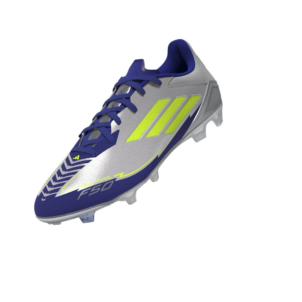 adidas F50 League Messi Firm/Multi - Ground Boots Silver/Yellow - Best Buy Soccer