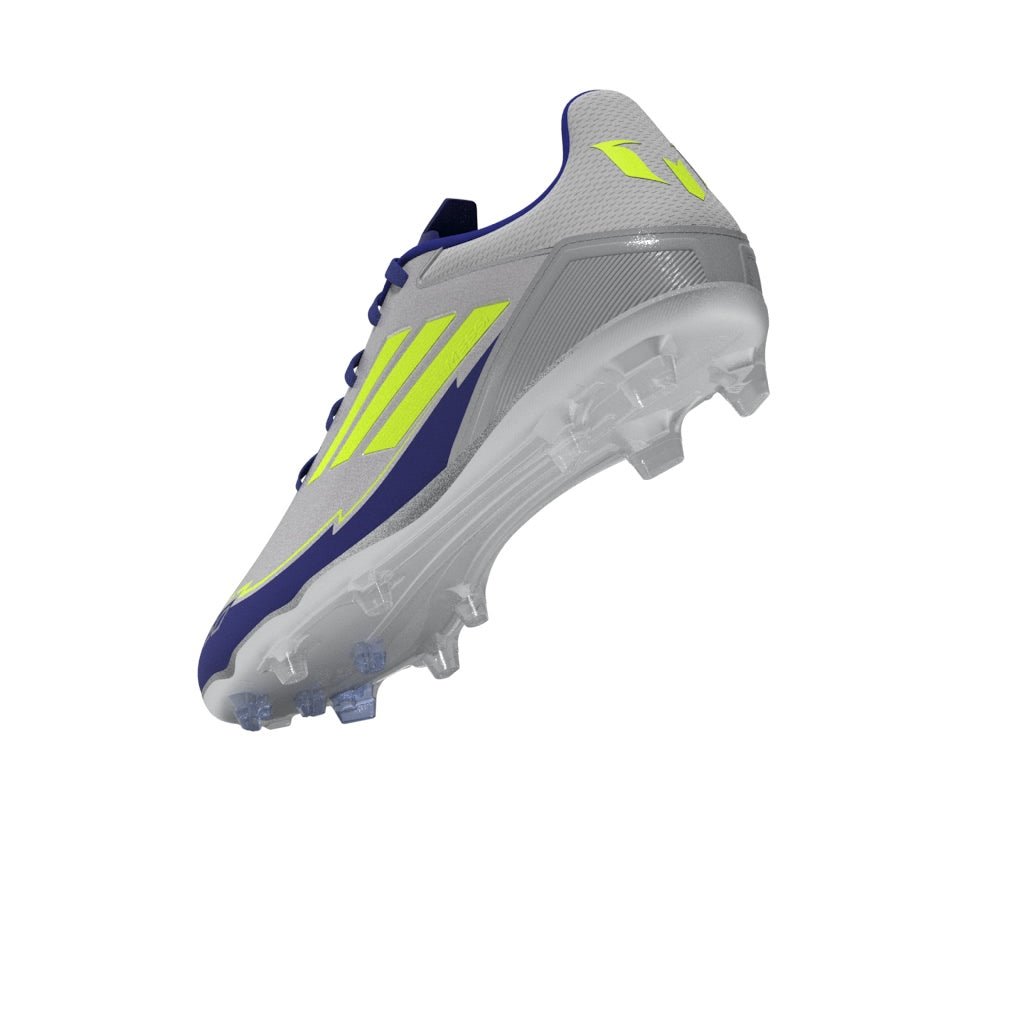 adidas F50 League Messi Firm/Multi - Ground Boots Silver/Yellow - Best Buy Soccer