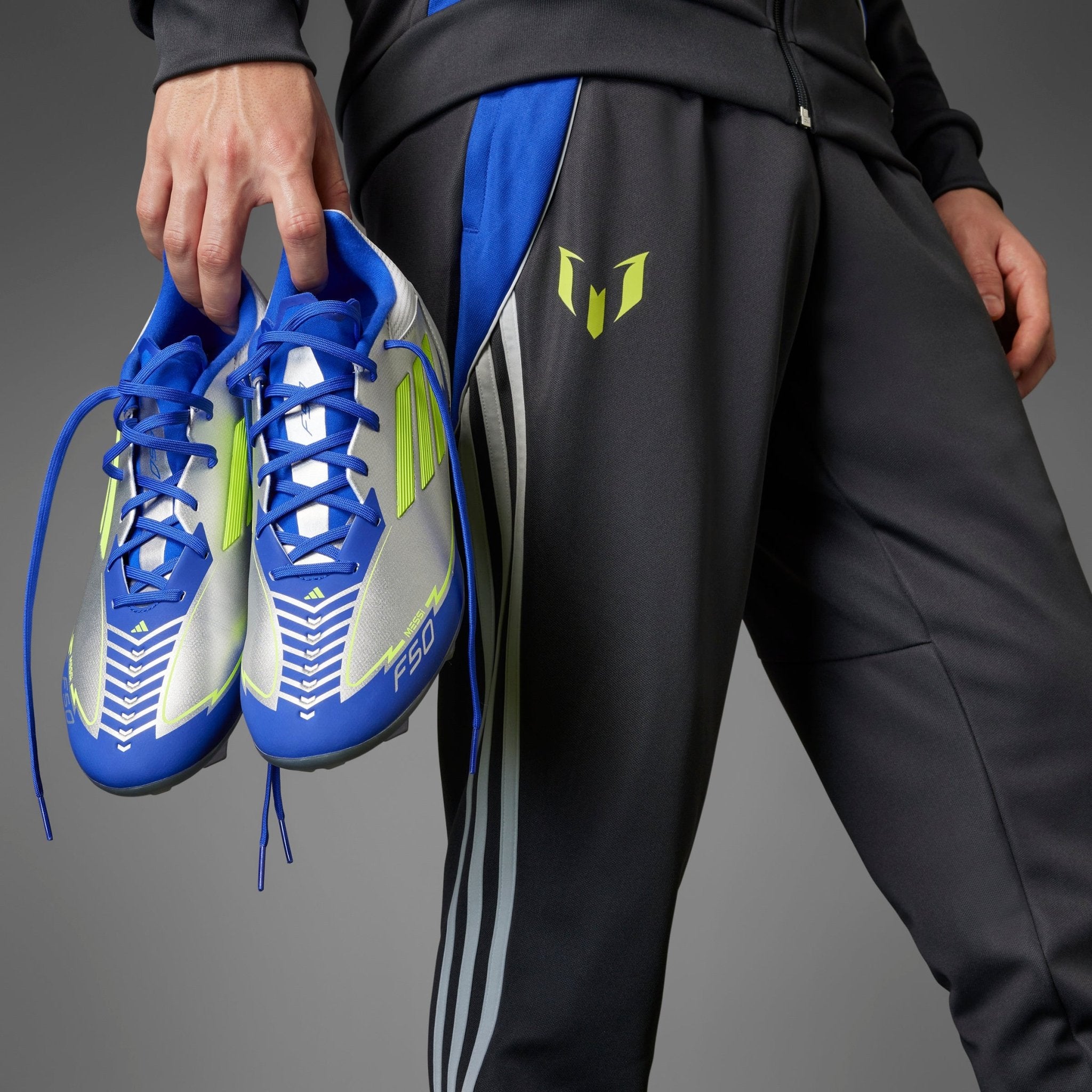 adidas F50 League Messi Firm/Multi - Ground Boots Silver/Yellow - Best Buy Soccer
