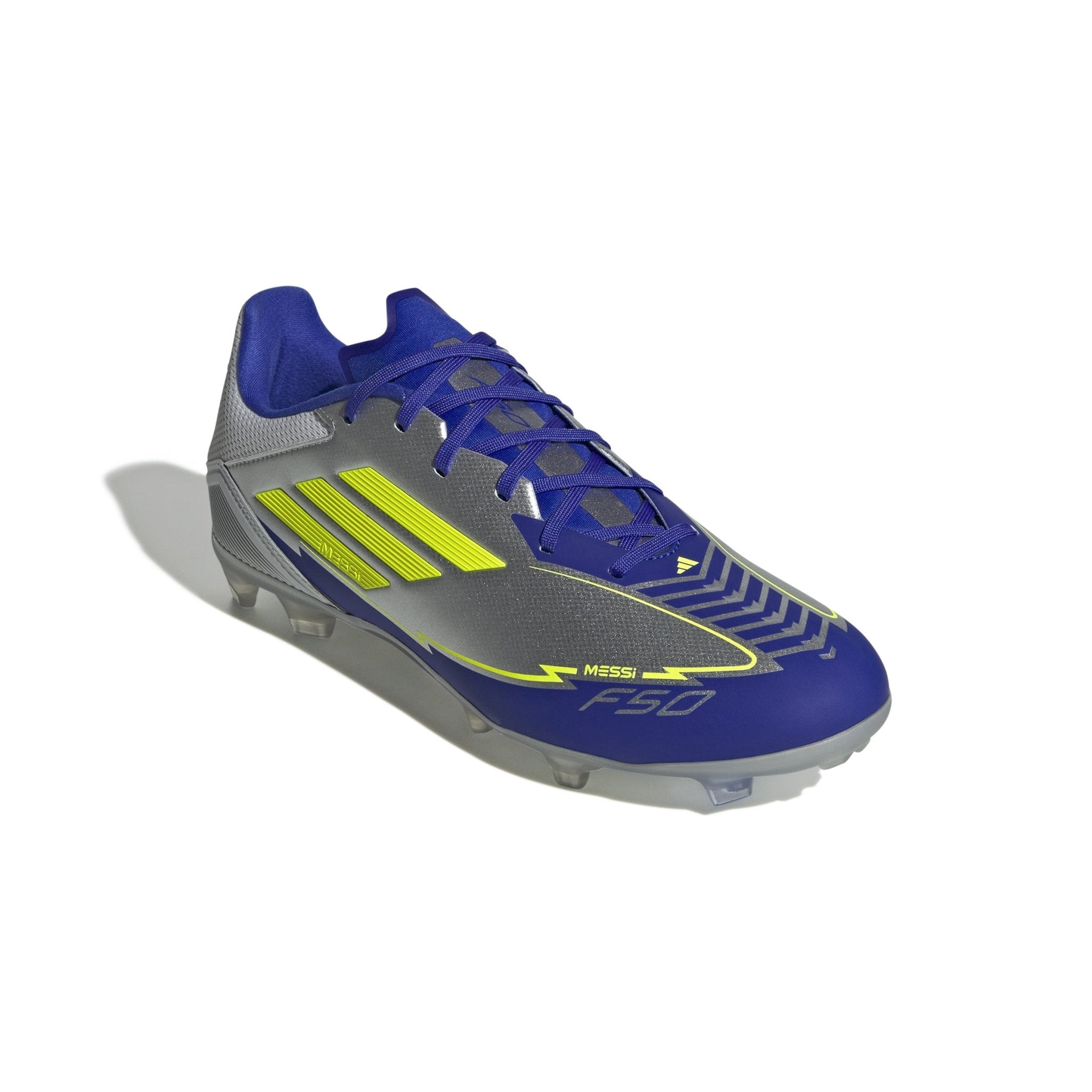 adidas F50 League Messi Firm/Multi - Ground Boots Silver/Yellow - Best Buy Soccer