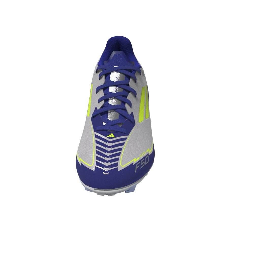 adidas F50 League Messi Firm/Multi - Ground Boots Silver/Yellow - Best Buy Soccer