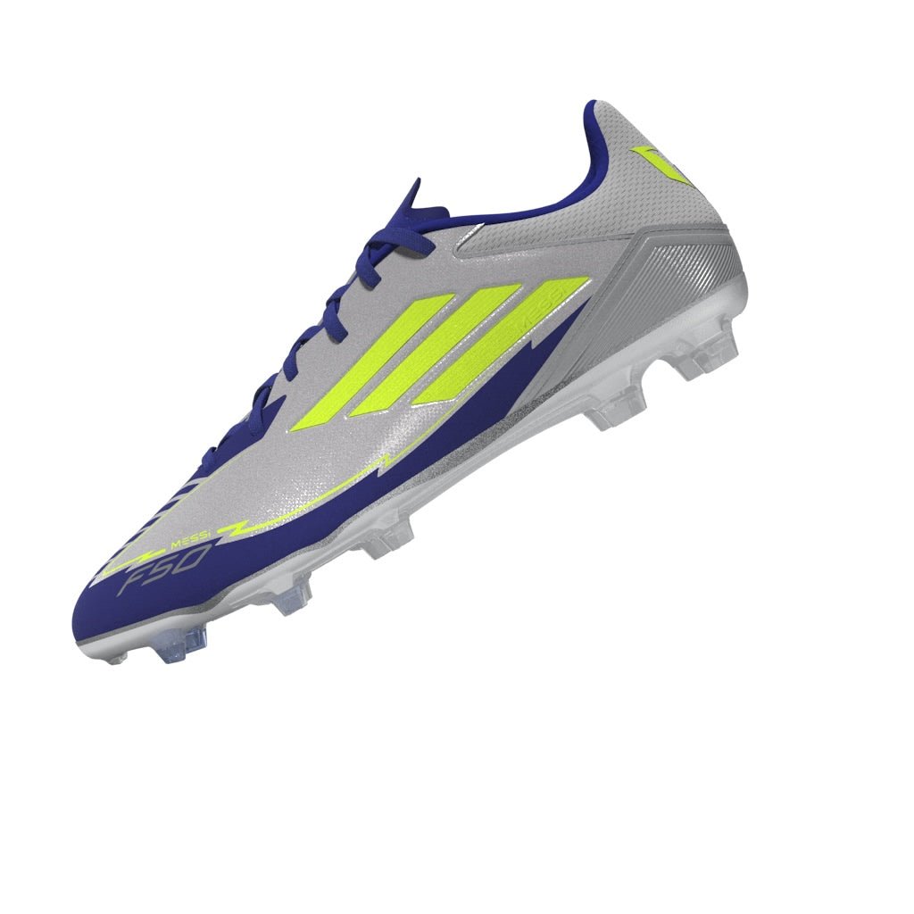 adidas F50 League Messi Firm/Multi - Ground Boots Silver/Yellow - Best Buy Soccer