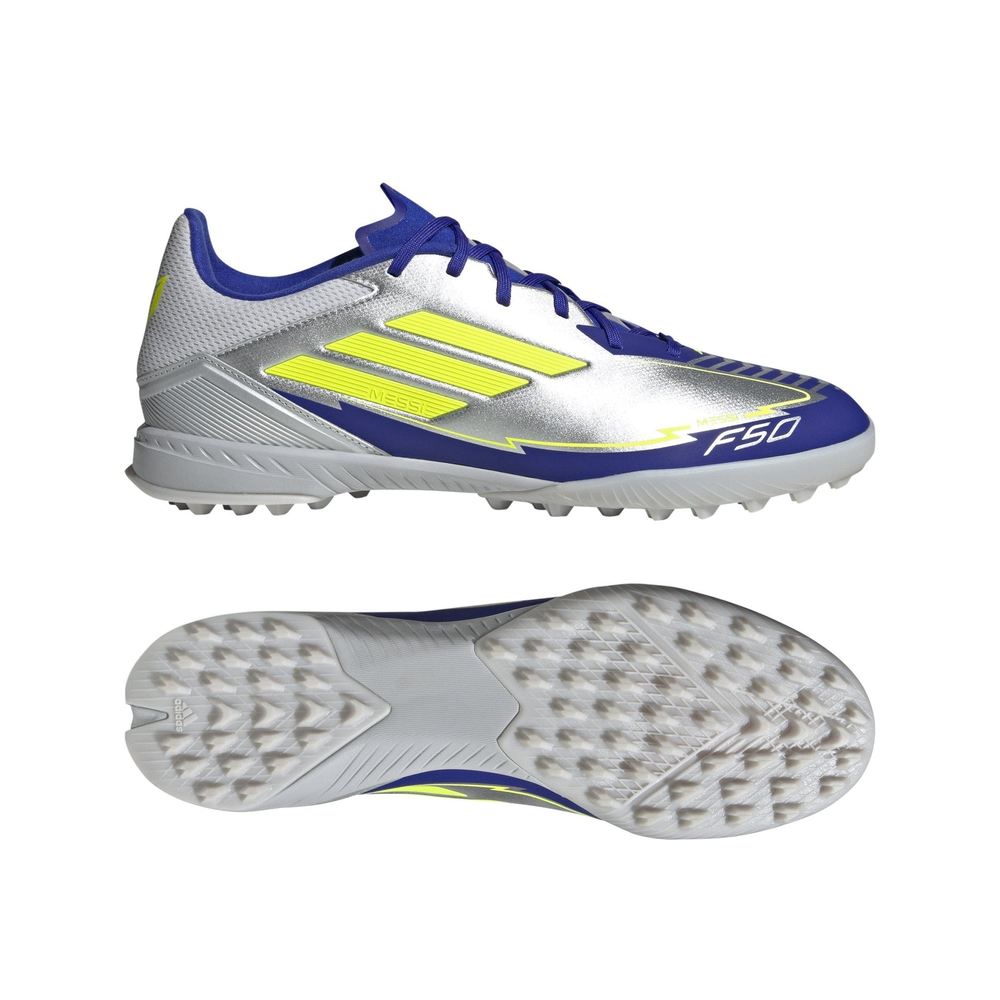adidas F50 League Messi Turf Boots Silver - Best Buy Soccer