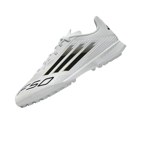 adidas F50 League Turf Boots Kids White/Black - Best Buy Soccer