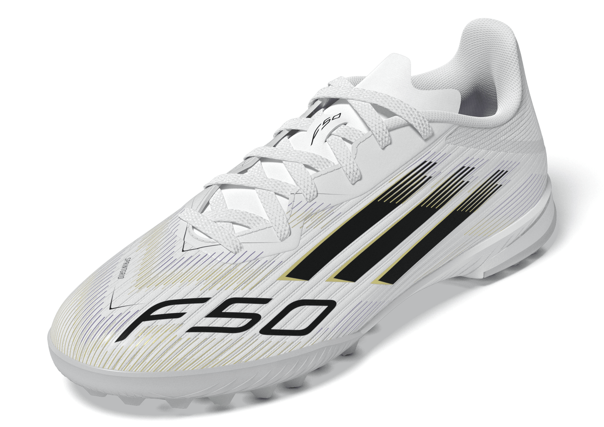 adidas F50 League Turf Boots Kids White/Black - Best Buy Soccer