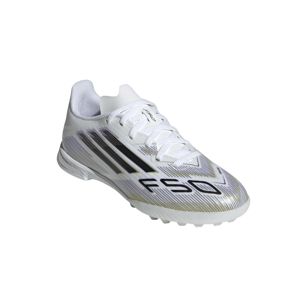 adidas F50 League Turf Boots Kids White/Black - Best Buy Soccer