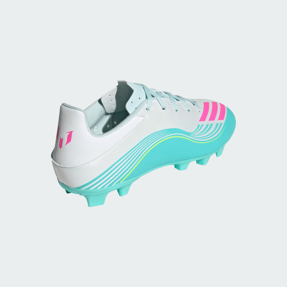 adidas F50 Messi Club FG/MG Firm Ground/Multi Ground Men's Soccer Cleats - White/Pink/Aqua - Best Buy Soccer