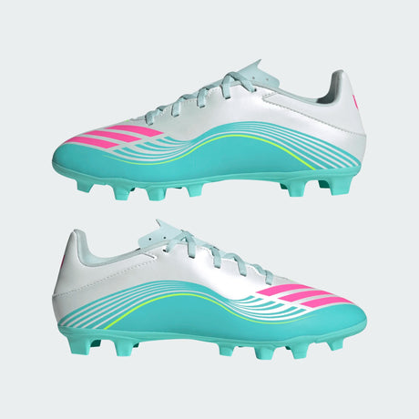 adidas F50 Messi Club FG/MG Firm Ground/Multi Ground Men's Soccer Cleats - White/Pink/Aqua - Best Buy Soccer