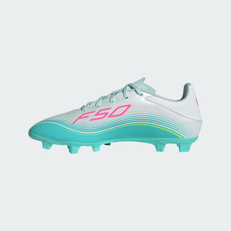 adidas F50 Messi Club FG/MG Firm Ground/Multi Ground Men's Soccer Cleats - White/Pink/Aqua - Best Buy Soccer