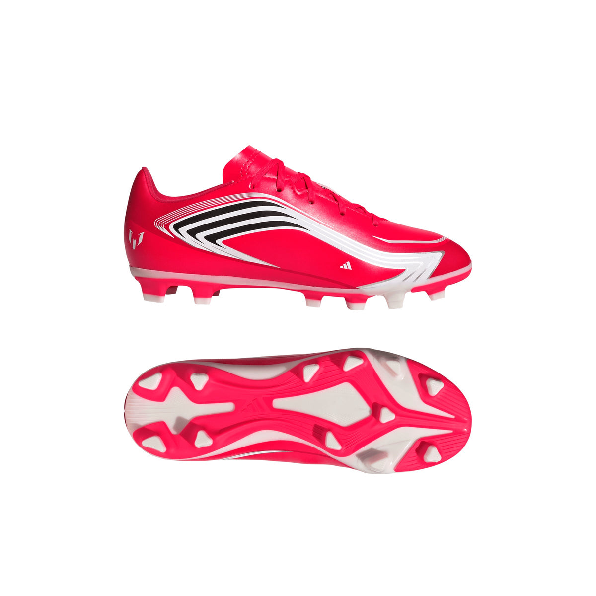 adidas F50 Messi Club FG/MG Firm Ground/Multi Ground Youth Soccer Cleats - Red/Black - Best Buy Soccer