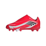 adidas F50 Messi Club Hook And Loop FG/MG Firm Ground/Multi Ground Youth Soccer Cleats - Red/Black - Best Buy Soccer