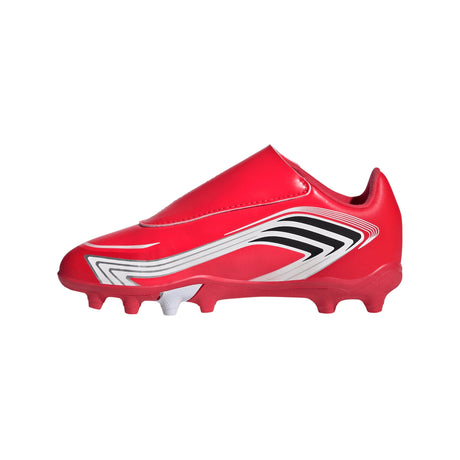 adidas F50 Messi Club Hook And Loop FG/MG Firm Ground/Multi Ground Youth Soccer Cleats - Red/Black - Best Buy Soccer