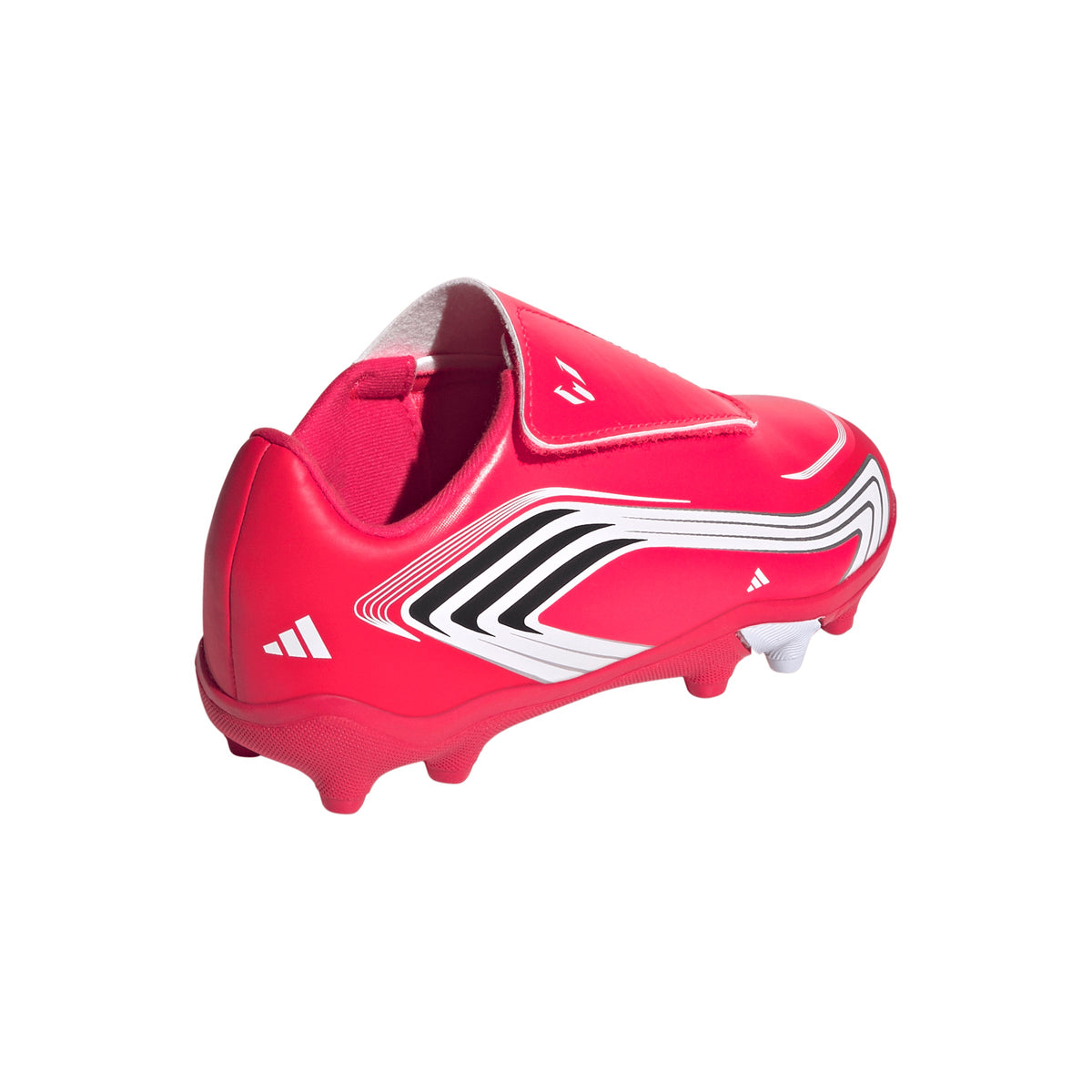 adidas F50 Messi Club Hook And Loop FG/MG Firm Ground/Multi Ground Youth Soccer Cleats - Red/Black - Best Buy Soccer