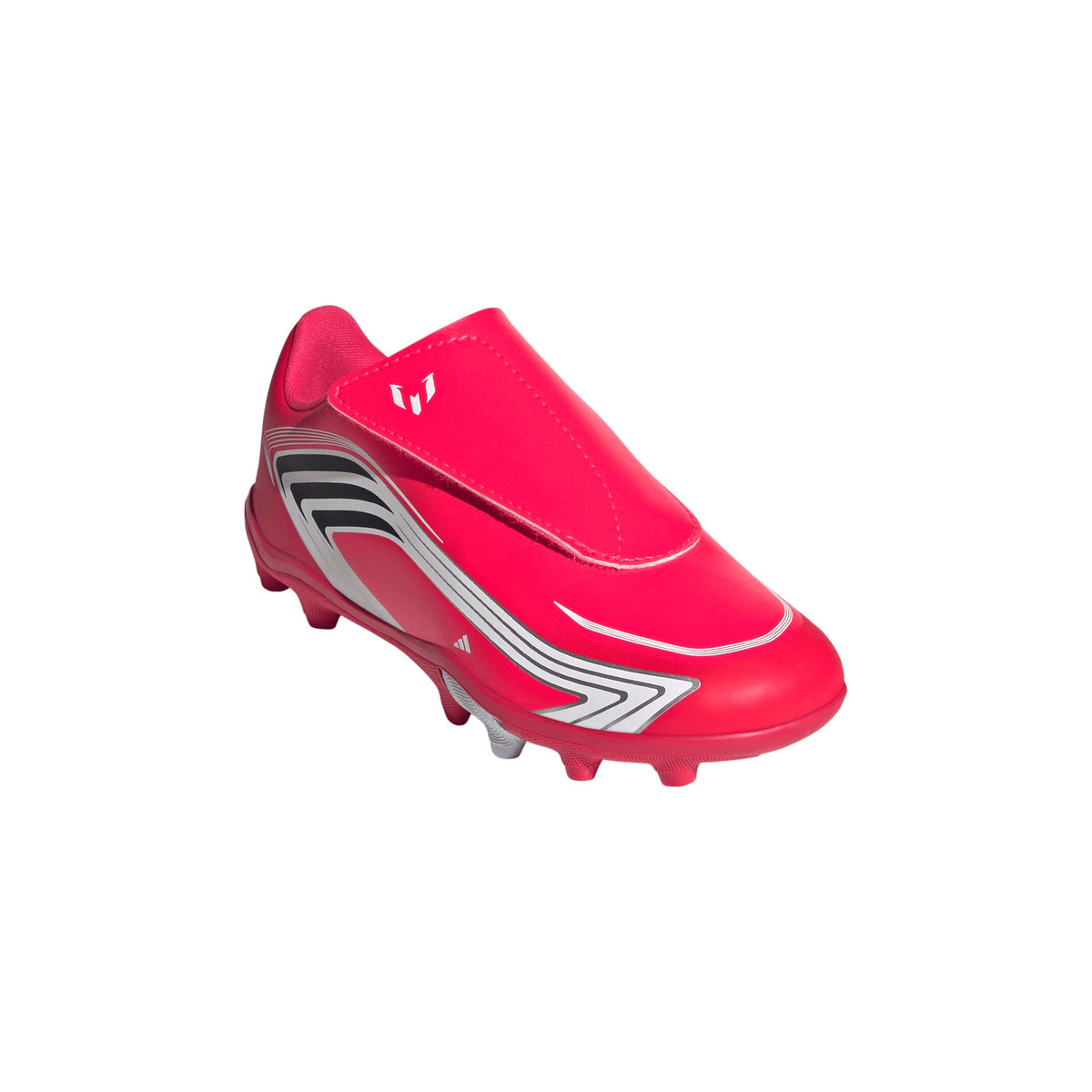 adidas F50 Messi Club Hook And Loop FG/MG Firm Ground/Multi Ground Youth Soccer Cleats - Red/Black - Best Buy Soccer