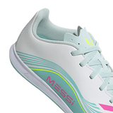 adidas F50 Messi Club IN Indoor Youth Soccer Shoes - White/Pink/Aqua - Best Buy Soccer