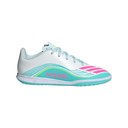 adidas F50 Messi Club IN Indoor Youth Soccer Shoes - White/Pink/Aqua - Best Buy Soccer