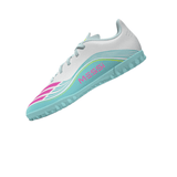 adidas F50 Messi Club TF Turf Youth Soccer Cleats - White/Pink/Aqua - Best Buy Soccer