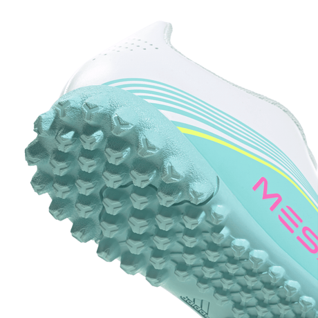 adidas F50 Messi Club TF Turf Youth Soccer Cleats - White/Pink/Aqua - Best Buy Soccer