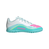 adidas F50 Messi Club TF Turf Youth Soccer Cleats - White/Pink/Aqua - Best Buy Soccer