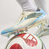 adidas F50 Messi Elite FG Firm Ground Men's Soccer Cleats - Ivory/Blue - Best Buy Soccer
