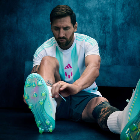 adidas F50 Messi Elite FG Firm Ground Men's Soccer Cleats - White/Pink/Aqua - Best Buy Soccer