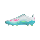 adidas F50 Messi Elite FG Firm Ground Men's Soccer Cleats - White/Pink/Aqua - Best Buy Soccer