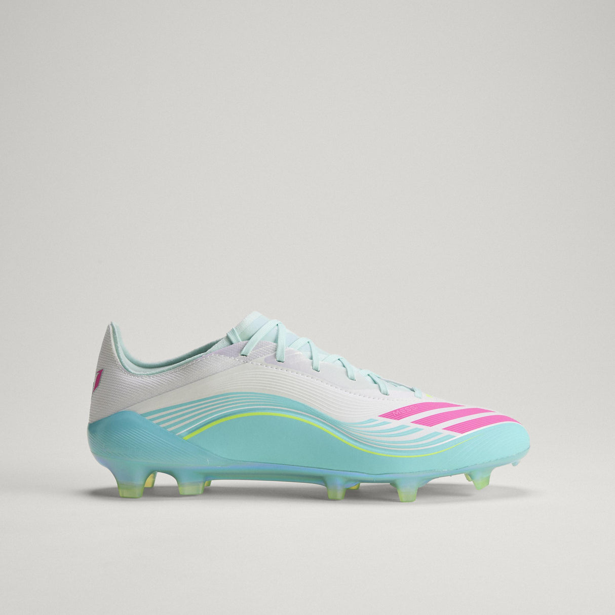 adidas F50 Messi Elite FG Firm Ground Men's Soccer Cleats - White/Pink/Aqua - Best Buy Soccer