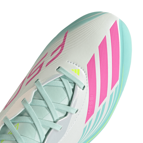 adidas F50 Messi Elite FG Firm Ground Men's Soccer Cleats - White/Pink/Aqua - Best Buy Soccer