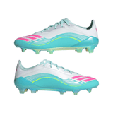 adidas F50 Messi Elite FG Firm Ground Men's Soccer Cleats - White/Pink/Aqua - Best Buy Soccer