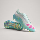 adidas F50 Messi Elite FG Firm Ground Men's Soccer Cleats - White/Pink/Aqua - Best Buy Soccer
