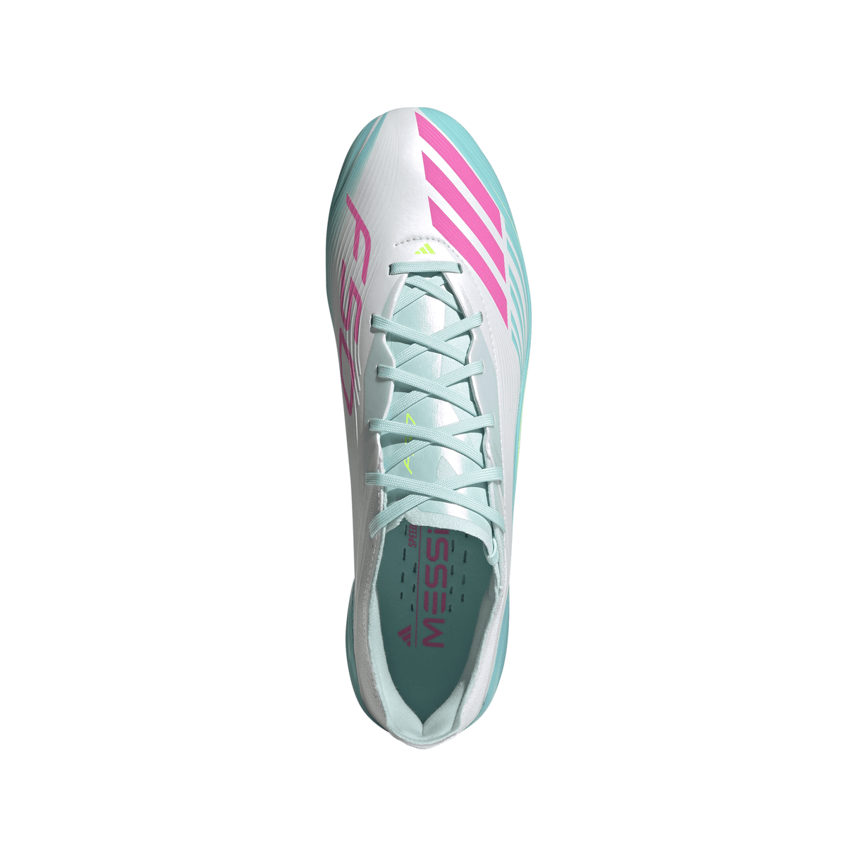 adidas F50 Messi Elite FG Firm Ground Men's Soccer Cleats - White/Pink/Aqua - Best Buy Soccer
