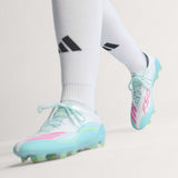 adidas F50 Messi Elite FG Firm Ground Men's Soccer Cleats - White/Pink/Aqua - Best Buy Soccer