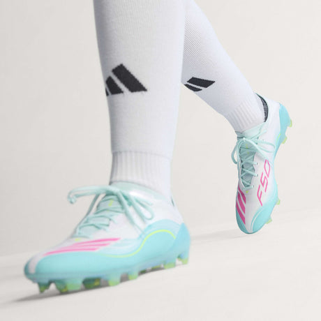 adidas F50 Messi Elite FG Firm Ground Men's Soccer Cleats - White/Pink/Aqua - Best Buy Soccer