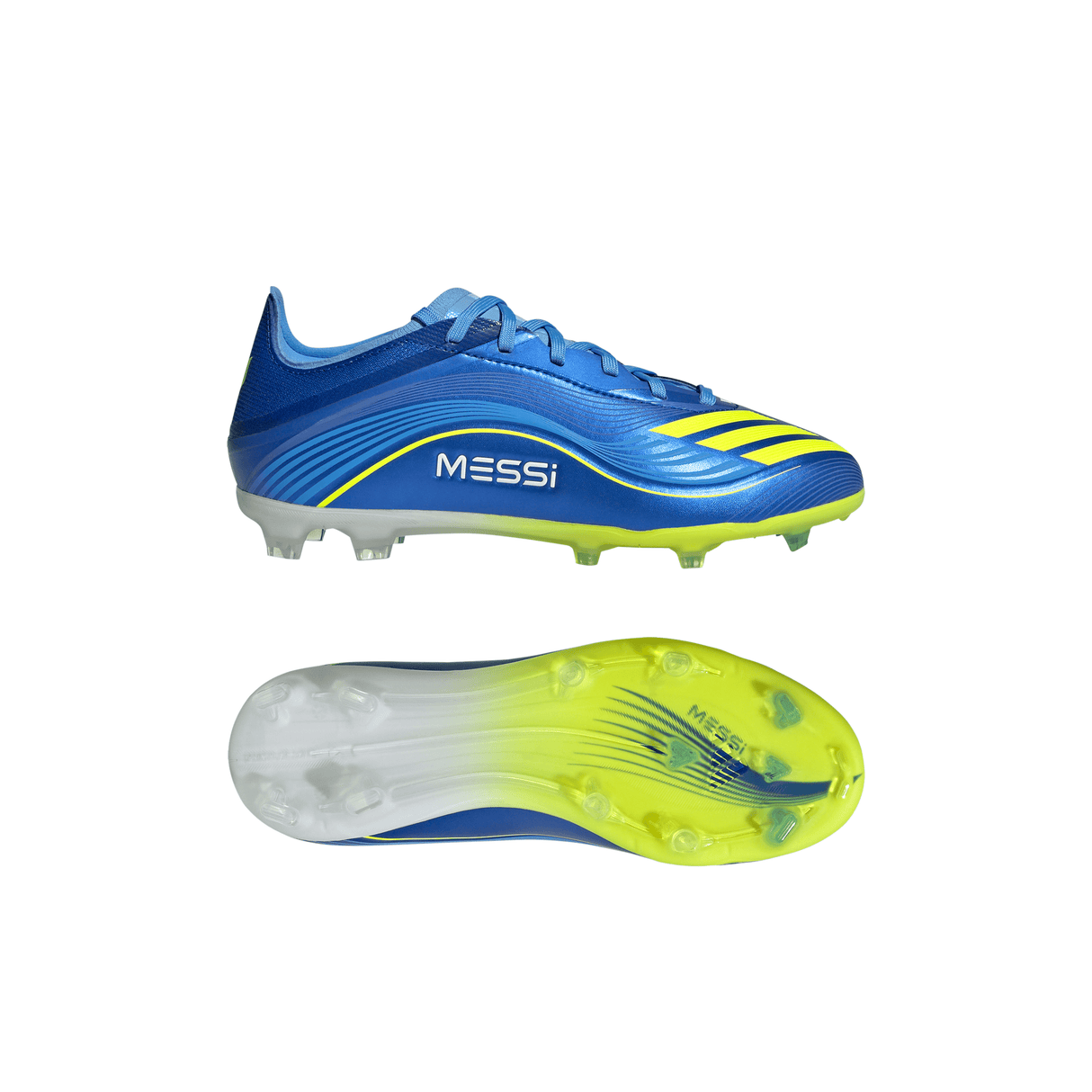 adidas F50 Messi Elite FG Youth Soccer Cleats - Royal Blue/Yellow/Blue - Best Buy Soccer