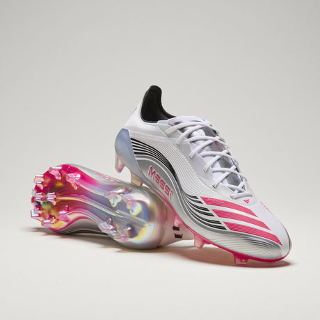 adidas F50 Messi Elite Firm Ground Soccer Cleats - White/Red - Best Buy Soccer