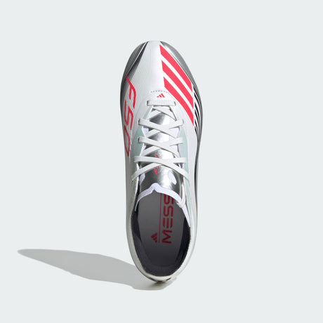 adidas F50 Messi Elite Firm Ground Soccer Cleats Youth - White/Red/Silver - Best Buy Soccer